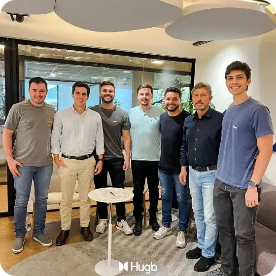 Equipe do Hugb no escritório